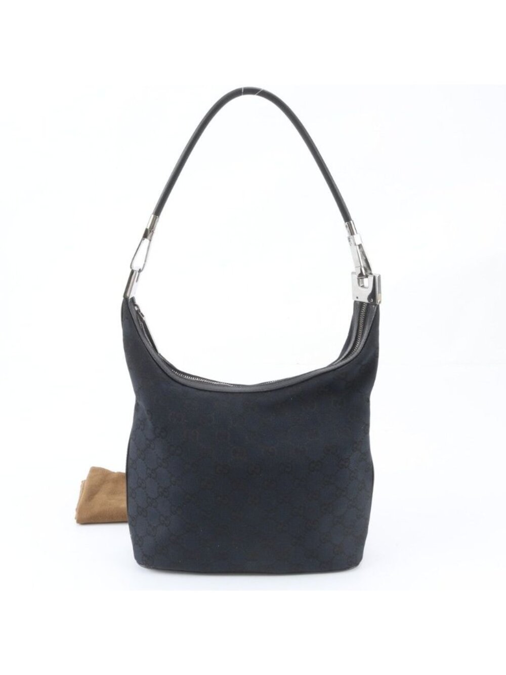 Gucci GG Canvas Leather Shoulder Bag Tote Hand